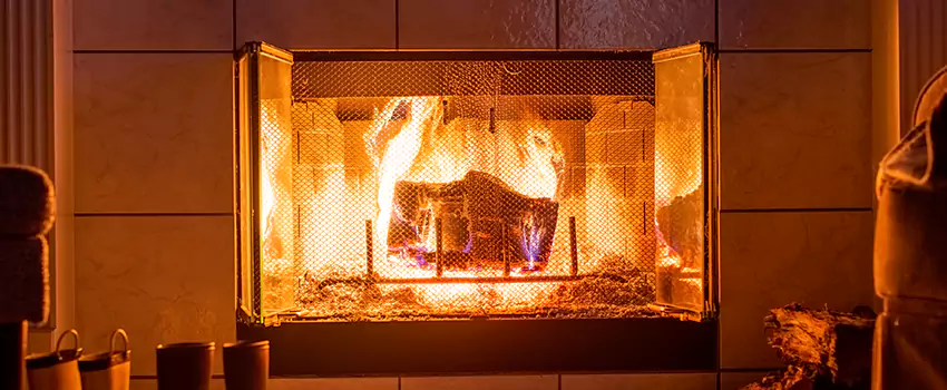 Mendota Hearth Landscape Fireplace Installation in Collierville, Tennessee